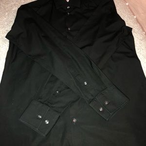 Men’s Hugo boss slim fit black simple button down